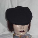 Navy blue newsboy Men's hat wool driving cap Cabbie golf hat 100a