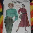 Vogue Very Easy Very Vogue dress 8134 cut Altered Size 8 12  No. 101a