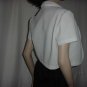 White cropped bolero jacket 1960s 70s shrug top 102a