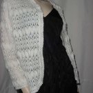 Vintage sweater white cardigan Glentex acrylic sweater 102a Vintage sweater white cardigan Glentex acrylic sweater 102a