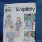 Simplicity Sewing Pattern Shirts uncut pattern 9014  Size Y 18, 20 22 no. 103a