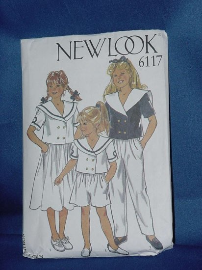 New Look Simplicity Pattern Jacket Skirt Trousers Shorts uncut 6117 Girls sizes 3-10 no. 103a