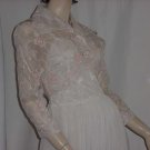 Bolero Vintage Jacket shrug 1940s 1950s sheer appliqued  No. 104a