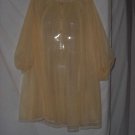 Peignoir Robe Yellow nightgown button front sheer double layer peignoir No. 106 Peignoir Robe Yellow nightgown button front sheer double layer peignoir No. 106