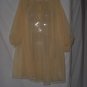 Peignoir Robe Yellow nightgown button front sheer double layer peignoir No. 106
