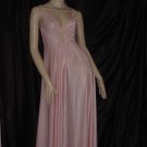 Keyhole Night gown Pink vintage figure flattering nightgown 107