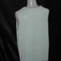 mint Green pajama set Vintage pajamas ecru trim Medium No. 106a