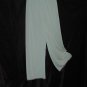 mint Green pajama set Vintage pajamas ecru trim Medium No. 106a