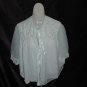 Snowdon Lacy yoke blue bedjacket vintage bed jacket No 106a