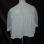 Snowdon Lacy yoke blue bedjacket vintage bed jacket No 106a