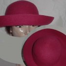 hot Pink Betmar hat womens hat Fall winter wide brim hat No. 108 hot Pink Betmar hat womens hat Fall winter wide brim hat No. 108