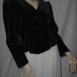 Forest Green Velvet jacket short cropped jacket No. 109
