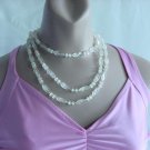 Clear Plastic twisted beads Necklace No. 108 Clear Plastic twisted beads Necklace No. 108