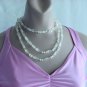 Clear Plastic twisted beads Necklace No. 108
