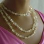 Clear Plastic twisted beads Necklace No. 108