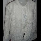 Sweater Vintage off white shell stitch 1950s 1960s No. 108