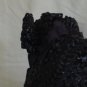 Navy blue vintage hat Charming Ladies hat Rare straw beehive hat No. 109