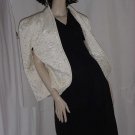 Creamy 1940s 1950s candlelight cape Unusual Color Quilted No. 109