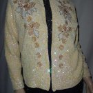 Beaded Sequin Vintage 1950s 1960s beaded sequined Formal Sweater Evening Wrap  No. 110