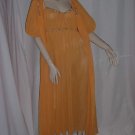 Pumpkin Orange Peignoir Robe nightgown No. 111 Pumpkin Orange Peignoir Robe nightgown No. 111