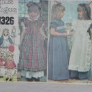 Vogue Little Vogue 1326 dress Cut sewing pattern Child Girls size 6  No. 113