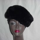 Black fur hat vintage winter fur hat No. 115 Black fur hat vintage winter fur hat No. 115