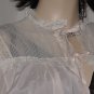 Pink bed jacket vintage tie front pleat yoke  No. 115