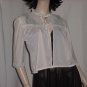 Pink bed jacket vintage tie front pleat yoke  No. 115