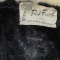 Evening jacket black ribbon jacket woven ribbon coat Fur collar Vintage 1950s 1960s  #112