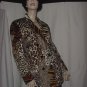 Animal print Chad Stevens Double breast blazer jacket size 12 No. 115