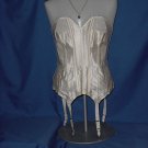 Gossard Vintage Strapless bra corset Gossar-deb boned girdle 4 garters 36B  No. 116