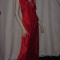 Night gown Natori Red cutwork bodice Neiman Marcus nightgown No. 116