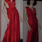 Night gown Natori Red cutwork bodice Neiman Marcus nightgown No. 116 Night gown Natori Red cutwork bodice Neiman Marcus nightgown No. 116