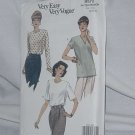 Very Easy Very Vogue Shirt Blouse pattern 8572 Uncut Size 8-10-12 No. 117 Very Easy Very Vogue Shirt Blouse pattern 8572 Uncut Size 8-10-12 No. 117