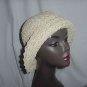Floppy hat raffia type machine crocheted hat No. 127