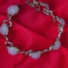 Vintage Cream and Gold tone thermoset bracelet oval shaped sets No. 119