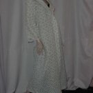 Quilted Robe Vintage Dreamaway robe white blue butterflies  No. 119