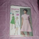 Vintage Simplicity Sewing Pattern 7637 sleeveless dress two lengths Miss size 12 bust 34 No. 120 Vintage Simplicity Sewing Pattern 7637 sleeveless dress two lengths Miss size 12 bust 34 No. 120