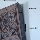 Vintage Print Block Wood Metal textile Block Stamp Horticulture Gardening Tools    No. 119