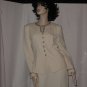 Albert Nipon Evening winter white 2 piece size 8 suit No. 120