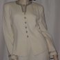 Albert Nipon Evening winter white 2 piece size 8 suit No. 120
