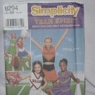 Simplicity printed sewing Pattern Cheerleader outfit size BB 12,14 pattern 8294 Uncut No. 121