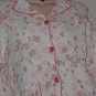 Bed jacket vintage Pink roses white background bed jacket Binstron bedjacket No. 122