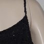 Laurence Kazar black Sequin Top small strap top Sleeveless Formal Evening shell Blouse No. 122