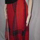 vintage wool pleated reversible skirt Highland Queen No. 122