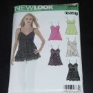 New Look summer blouse top pattern 6466 straps high waist size A 10-22 No. 122 New Look summer blouse top pattern 6466 straps high waist size A 10-22 No. 122