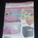 Simplicity Sewing Pattern Home Decorating 5105 Easy Pillows Teen room accessories No. 124