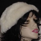 Womens vintage hat white fur beret Vogue Paris Original hat No. 126 Womens vintage hat white fur beret Vogue Paris Original hat No. 126