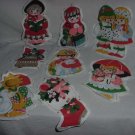 Christmas theme Fabric pellon cut outs banner Pieces theme cut outs No. 126