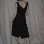 Sequin Collar black 1950s 1960s dress Vintage dress sleeveless chiffon overskirt Bust 34